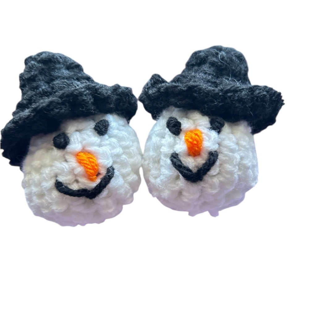 Hand Crafted Snowman Catnip Cat Toys Interactive Play Festive Potent Fun